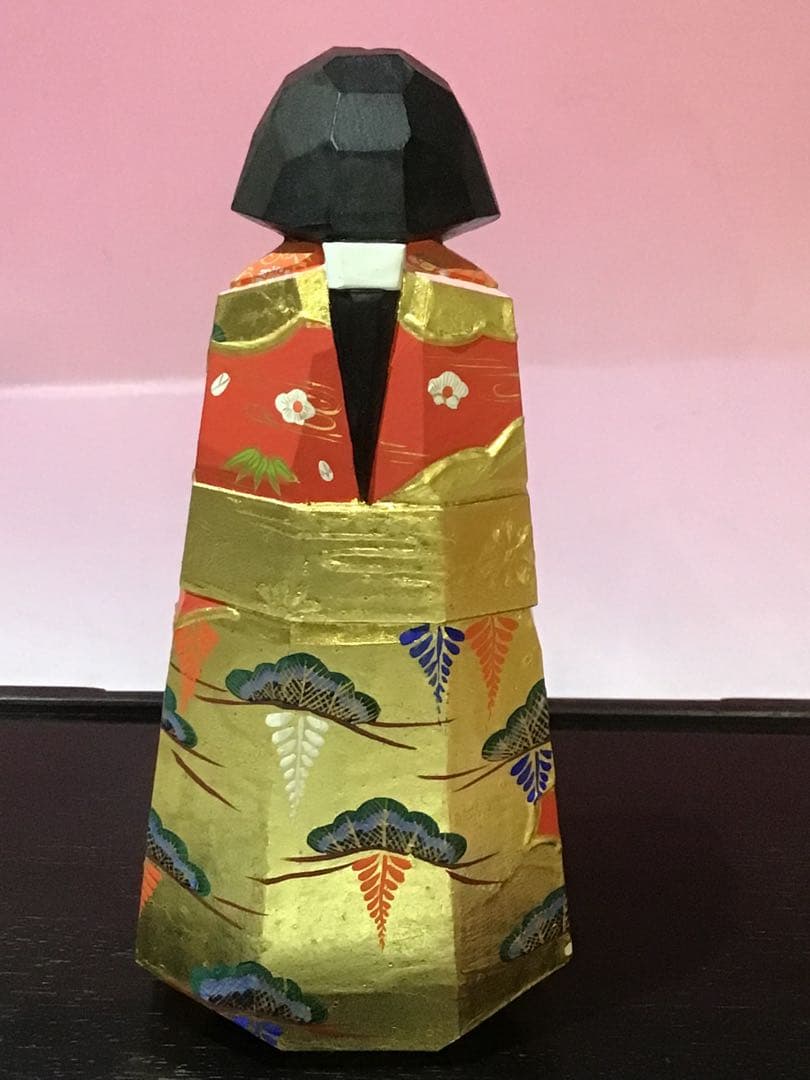 12398 奈良 一刀彫 雛人形 立雛 南部 山脇利精 金彩 木彫 美品 - メルカリ