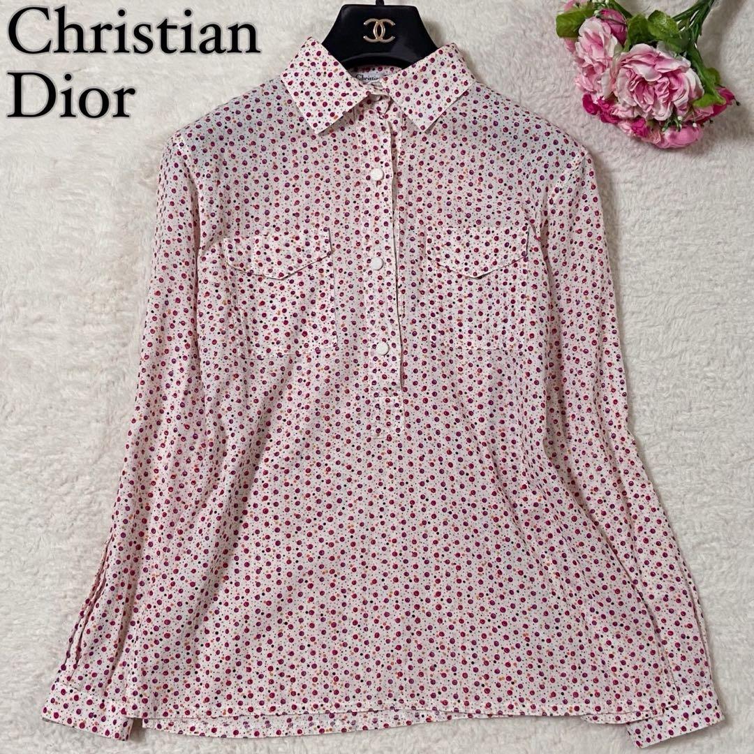 【美品】クリスチャンディオール 総柄 シャツ 長袖 ピンク Sサイズ相当 楽天市場】クリスチャンディオール（シャツ・ブラウス｜トップス