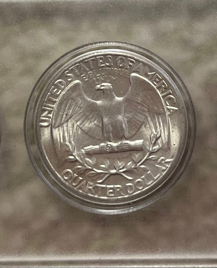 6種類コイン1923年ピースダラー 1964年ケネディ 他 ケース入り