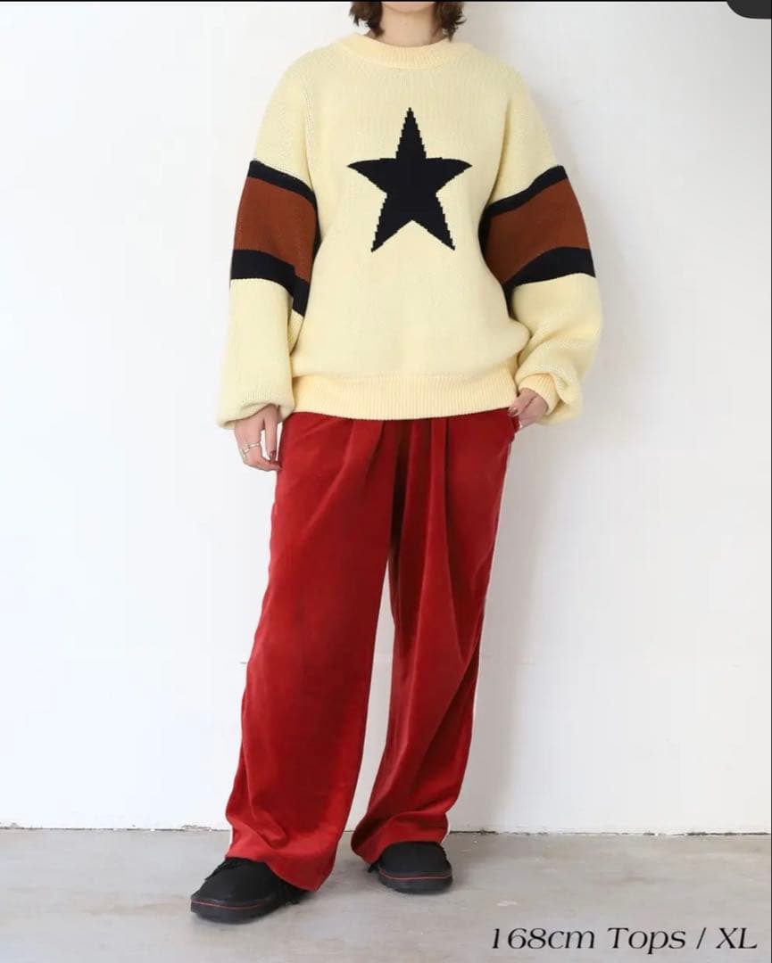 スターウォームセーターXL アンバーグリーム - メルカリ