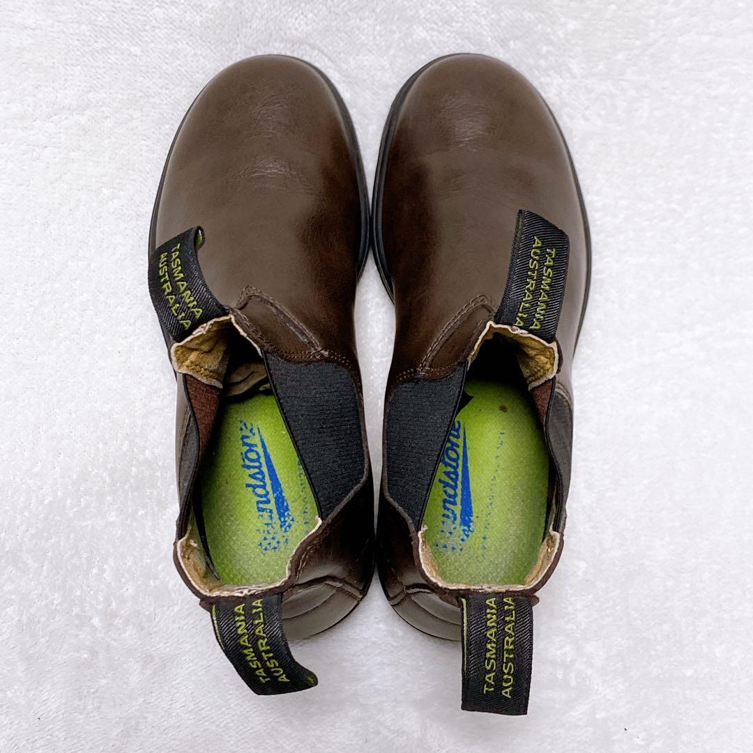 美品　ブランドストーン　サイドゴアブーツ　ブラウン　UK4　23.5cm　茶色