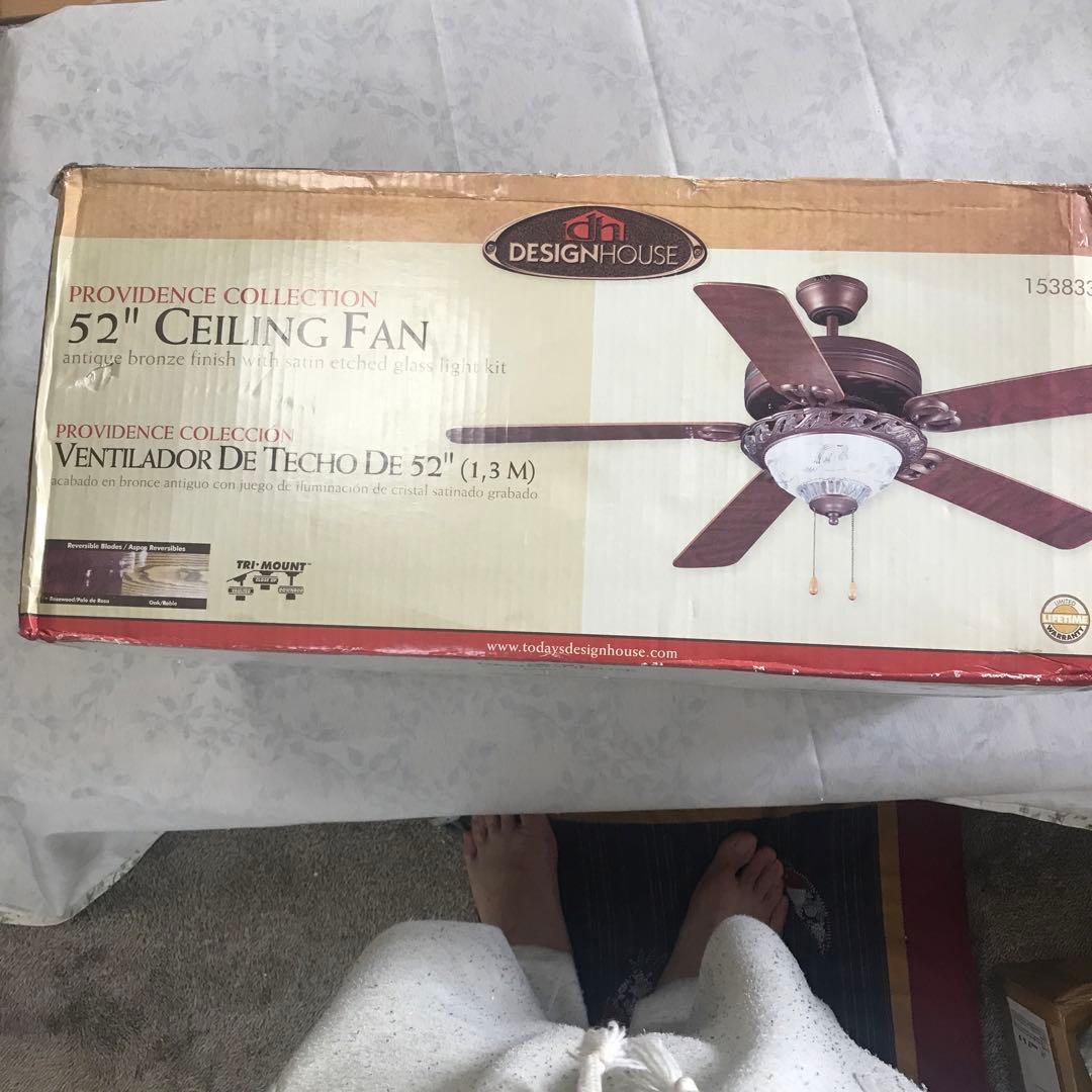 未開封　シーリングファン　アンティークデザイン 取寄せ】シーリングファンライト アンティーク 吹き抜け おしゃれ