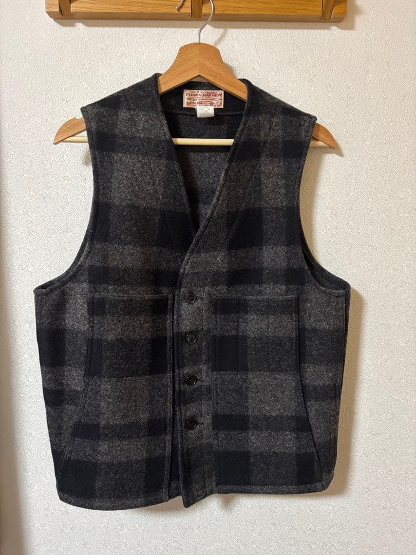 FILSON フィルソン マッキーノ ウール ベスト アメリカ製 40 ブラック 楽天市場】フィルソン FILSON マッキーノ ウール ベスト ソリッド