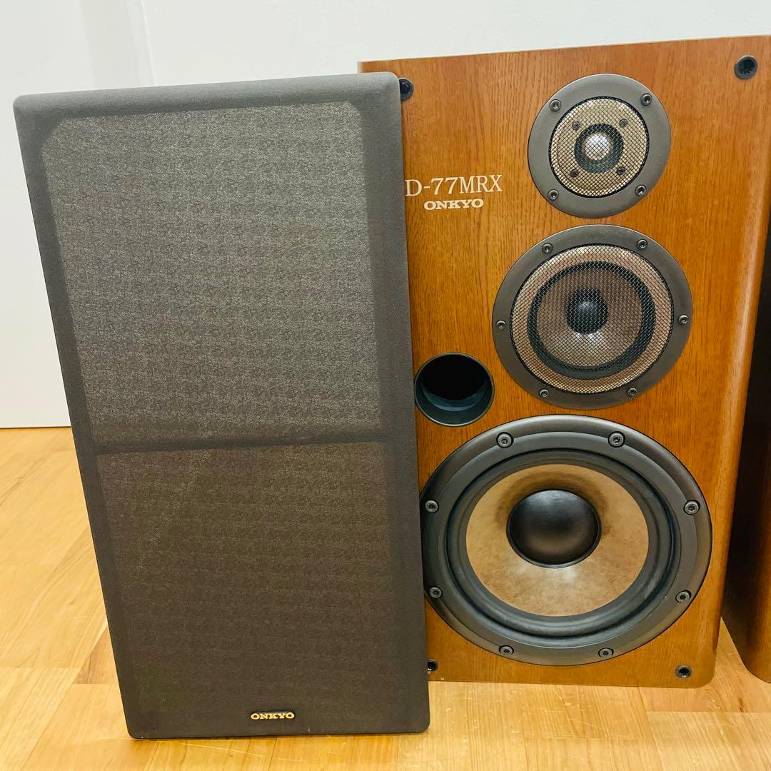 ① ONKYO ロングセラー 大型3wayスピーカー D-77MRX (R)