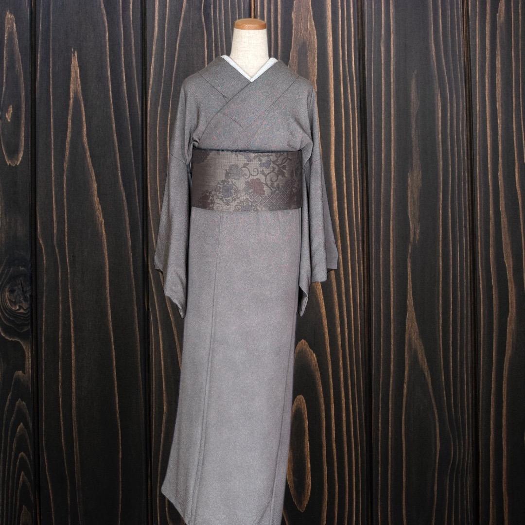 着物反物* 辻ヶ花大島と十日町紬亀甲 大人の兵児帯 半幅帯