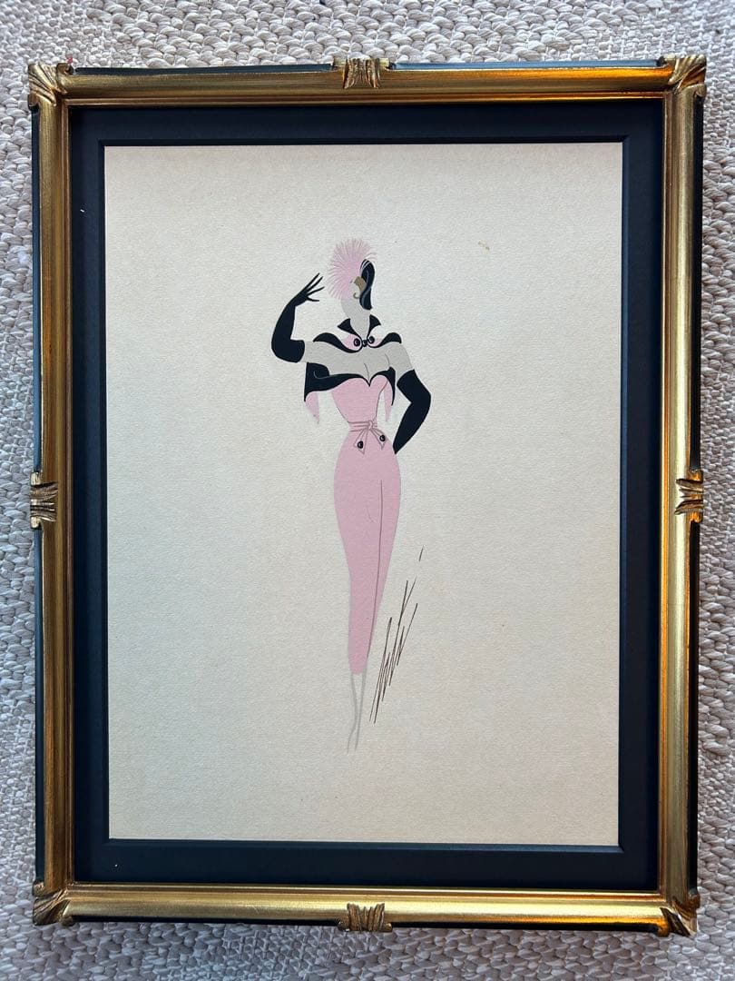 油絵 菅家令子 絵 絵画インテリア額付(青緑＋金色の枠) uF6-114002花