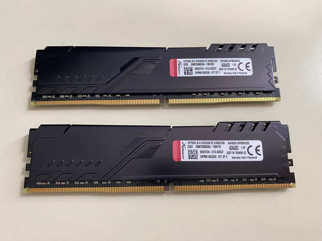 HyperX FURY DDR4 2666MHz 16GBx2枚 計32GB - メルカリ