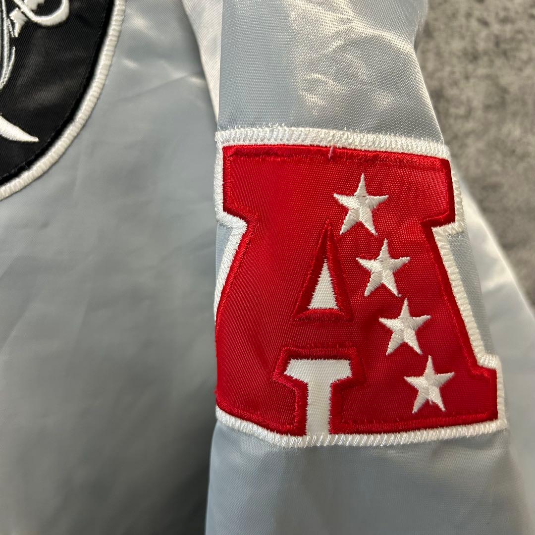 90s スターター NFL レイダース スタジャン XXL シルバー 長瀬智也