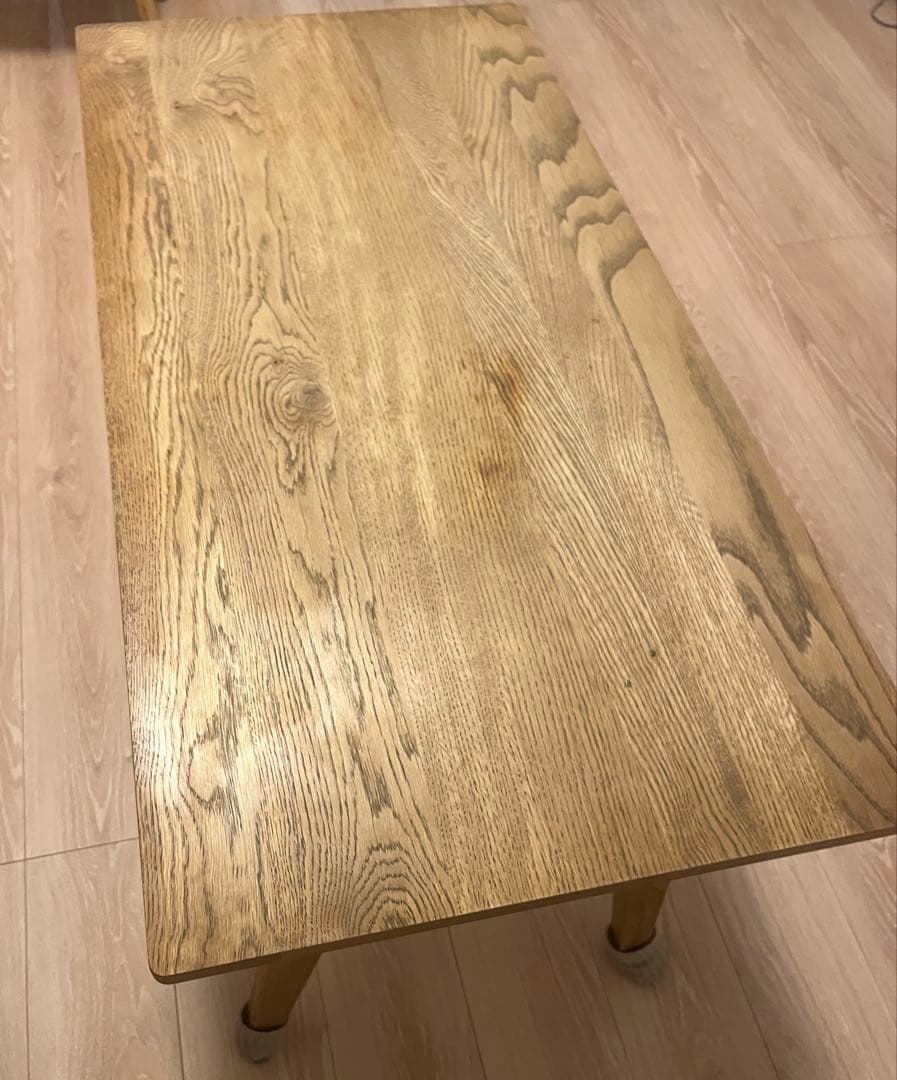 unico ADDAY(アディ)カフェテーブルW1000 オーク材高さ580cm - メルカリ