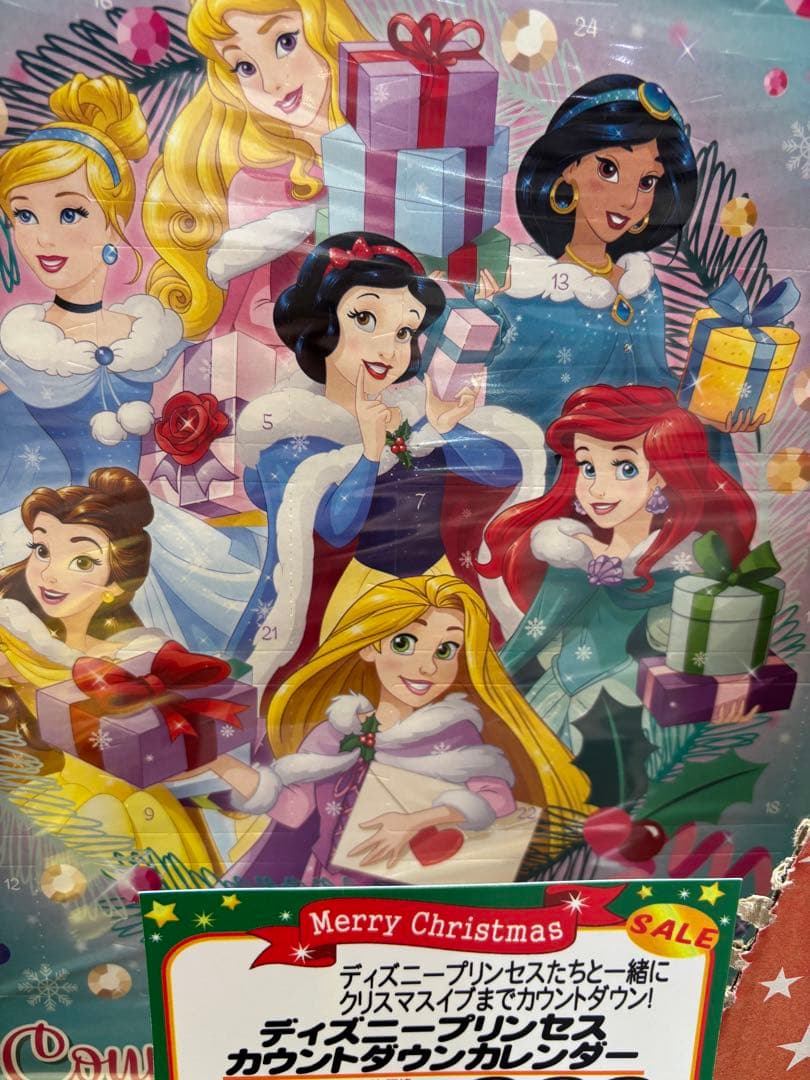 ディズニープリンセス クリスマス カウントダウンカレンダー 2026