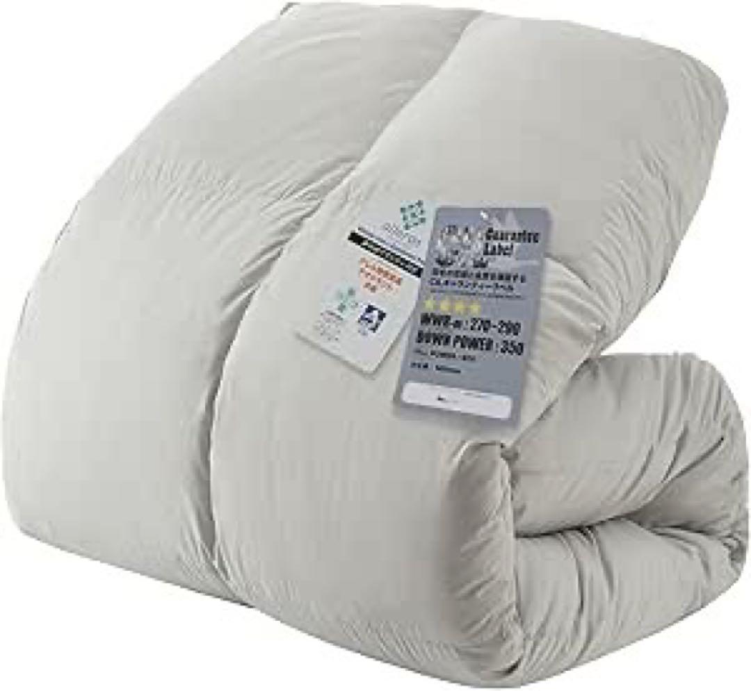 A 羽毛布団 ダブル　ダウン90%　アレルGプラス加工　充填量1kg Amazon｜【ポーランド産高級羽毛使用】 GOOSEA 羽毛布団 ダウン90