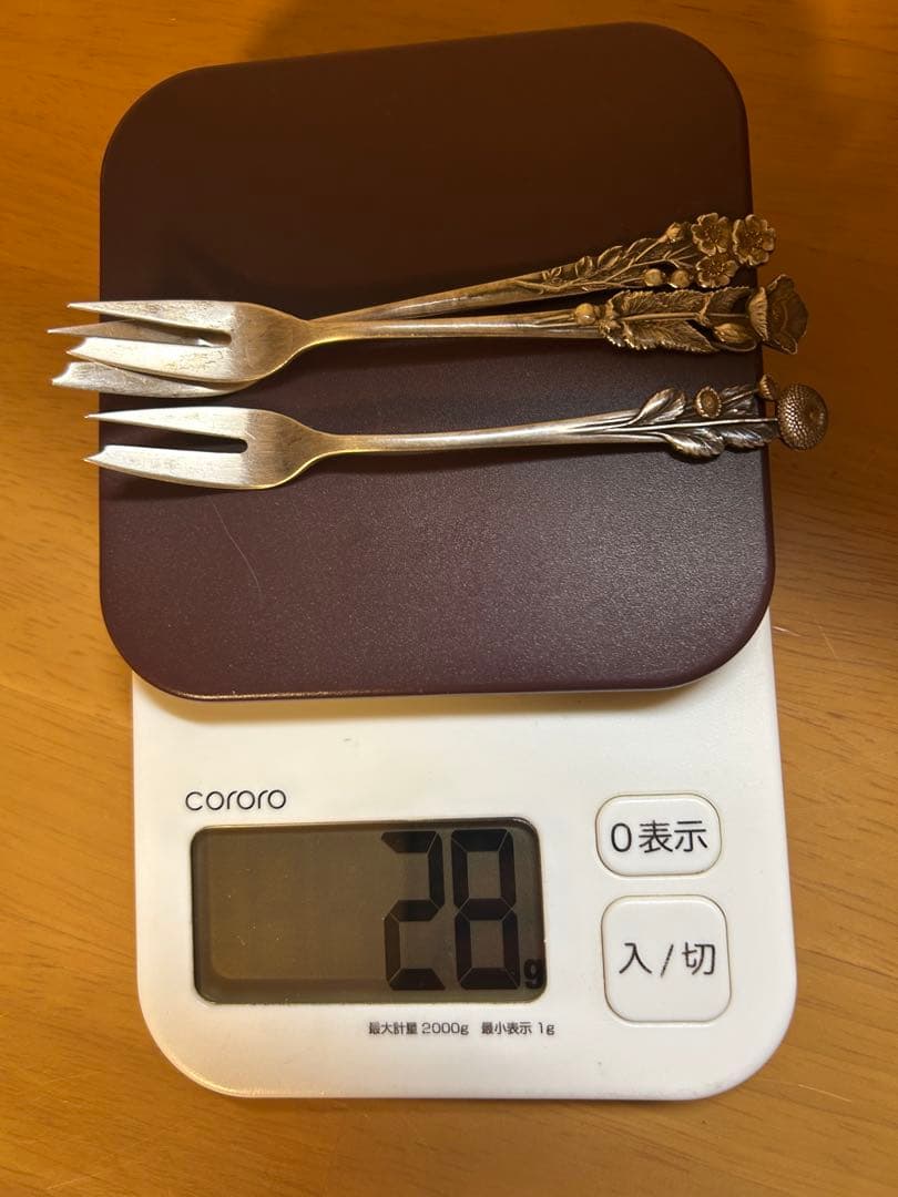 新年セール❗️ Silver 950 カトラリーセット フォーク 3本 SILVER 950 WAKO スプーン3本、フォーク1本 セット（箱なし