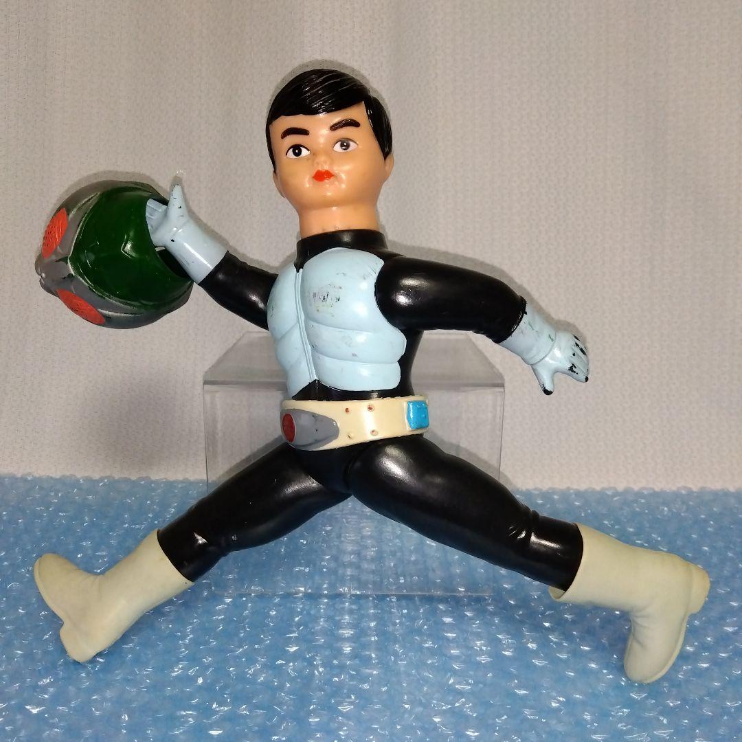 旧バンダイ 仮面ライダー1号 スタンダードソフビ 当時物 マルサン