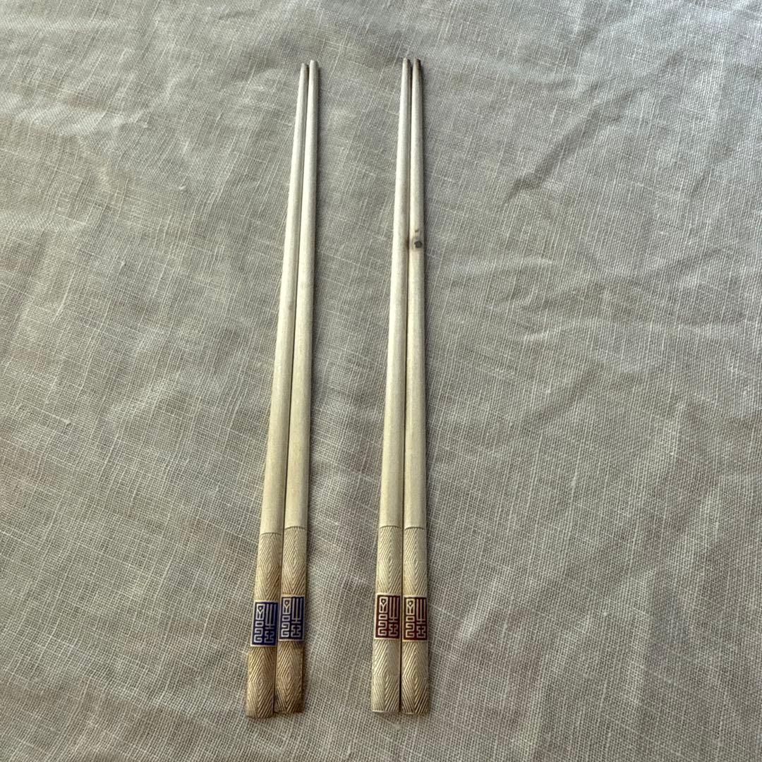 韓国製 銀のお箸 楽天市場】【メール便送料無料】朝鮮箸（無地・平） 2膳セット [韓国箸