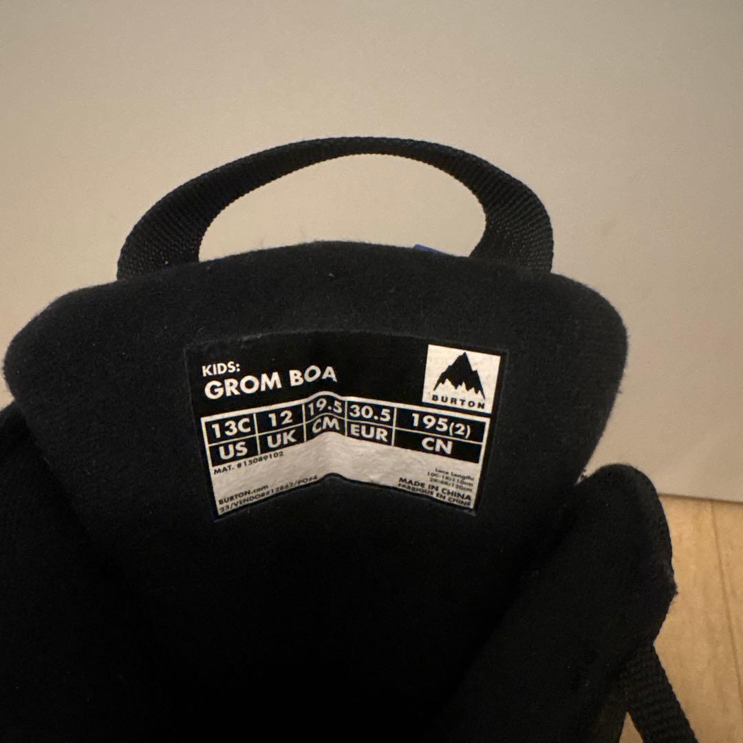 BURTON GROM BOA 19.5cm キッズスノーボードブーツ