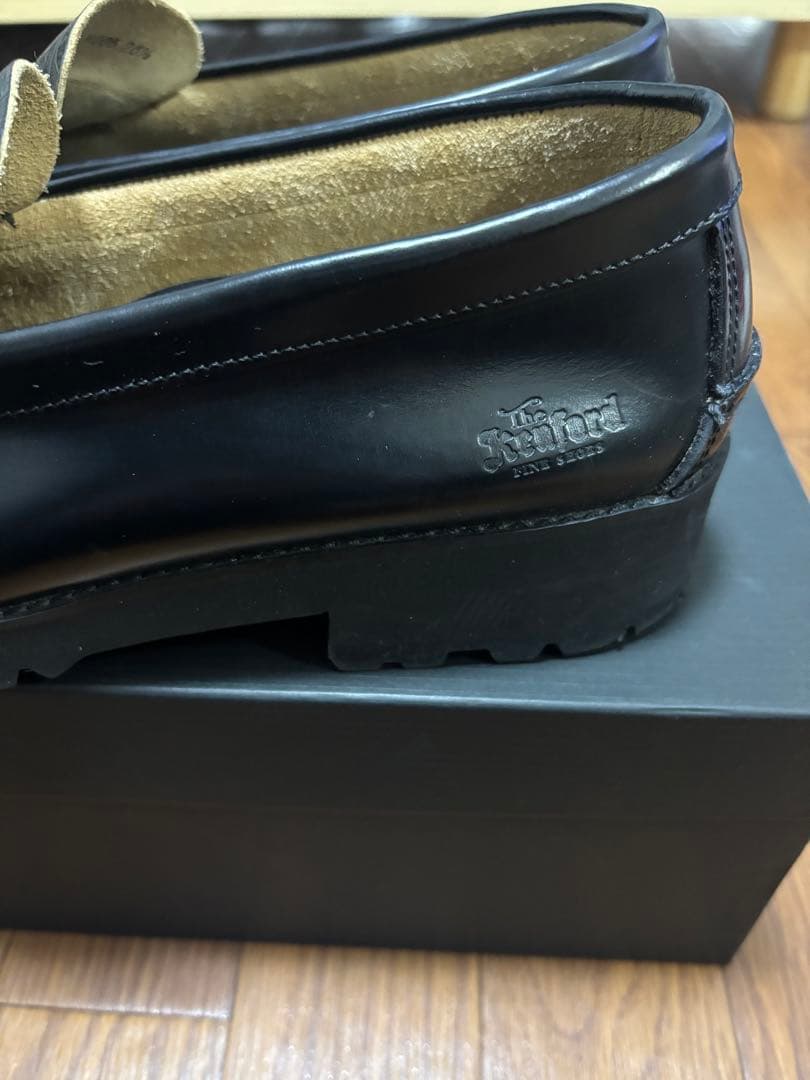 KENFORD ケンフォード ローファー つま先ペイズリー柄 革靴 26.5cm