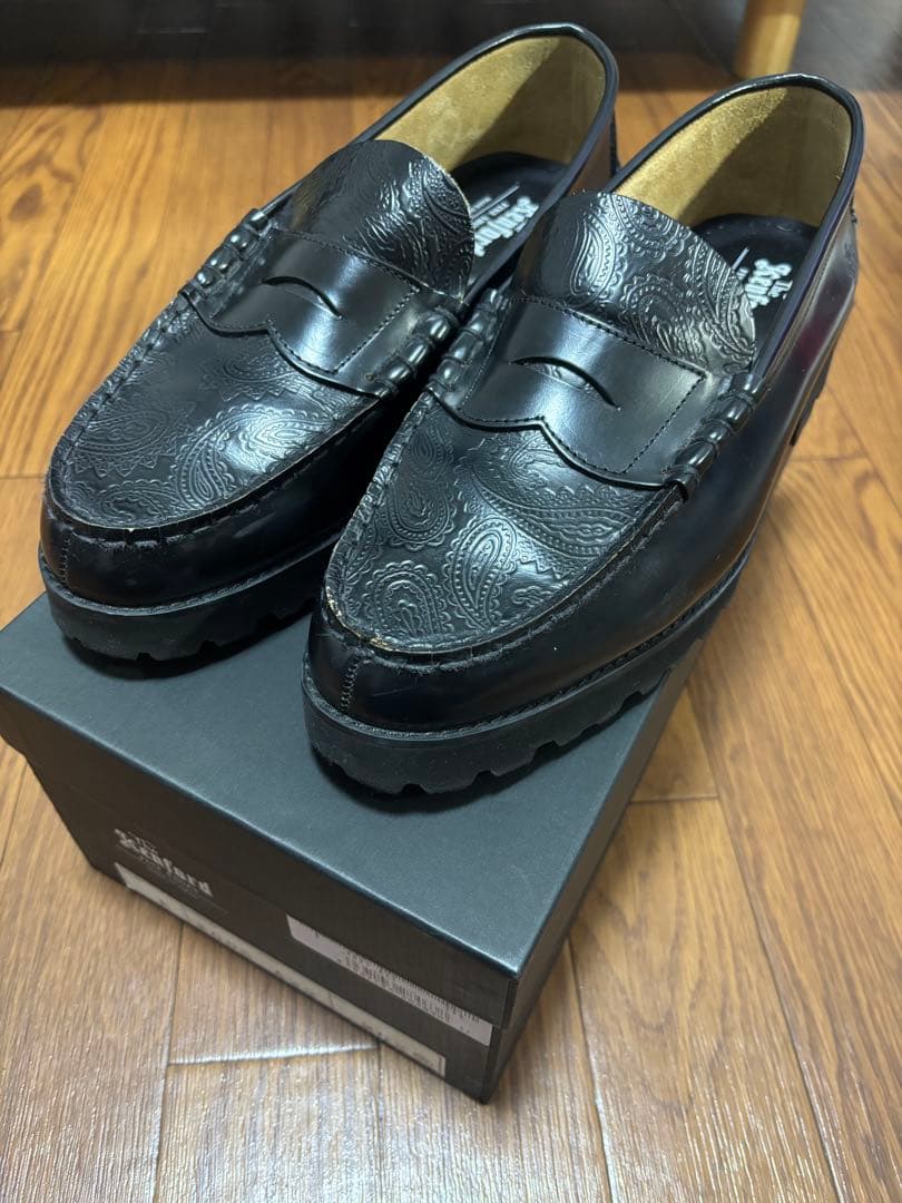 KENFORD ケンフォード ローファー つま先ペイズリー柄 革靴 26.5cm