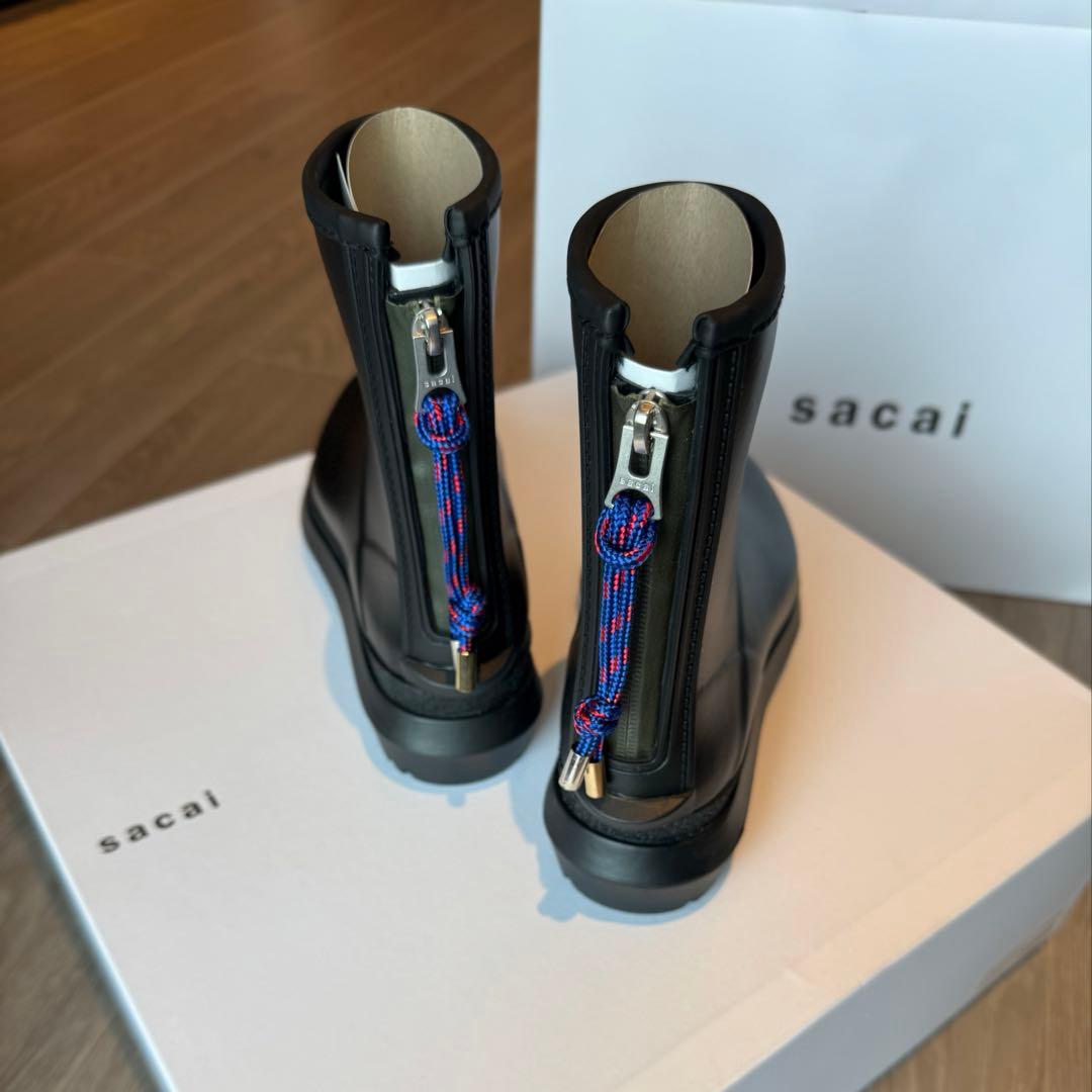 sacai ラバーブーツ M (38-39) 新品未使用 - メルカリ