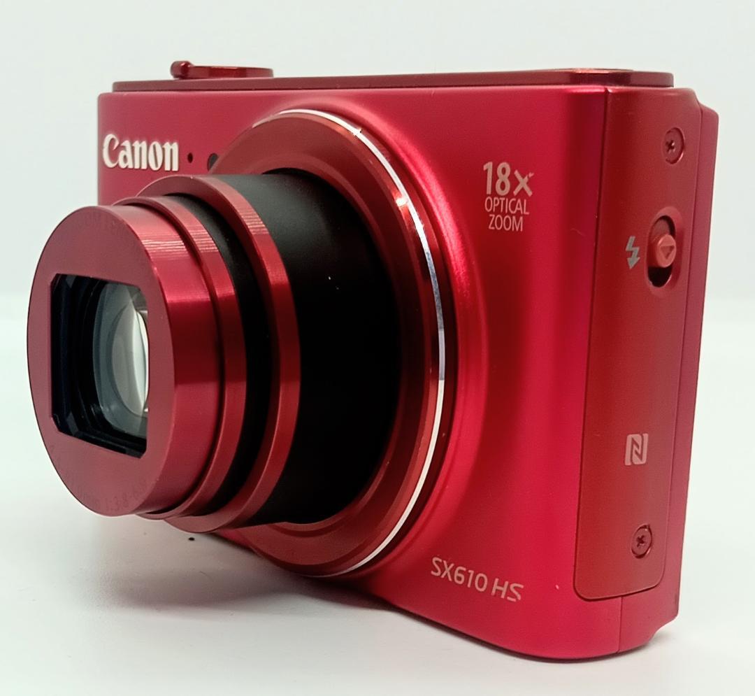 Canon PowerShot SX610HSRed 20.2MP 充電器付き