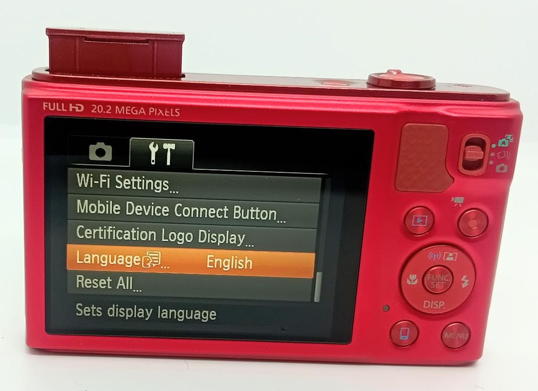 Canon PowerShot SX610HSRed 20.2MP 充電器付き