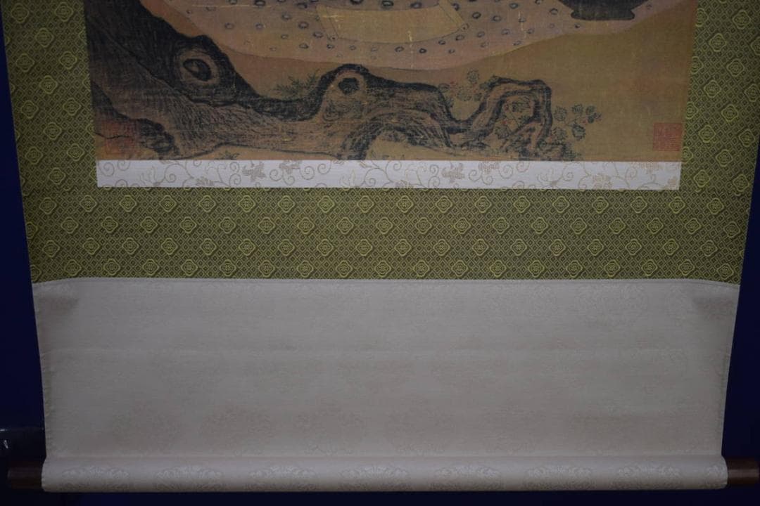 複製/宋人/柳蔭高士図/工芸/布袋屋掛軸HI-127 - メルカリ