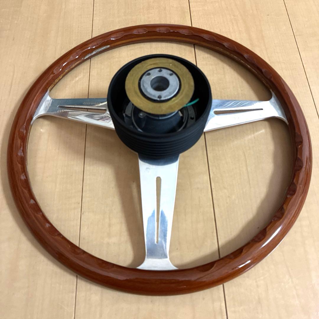 【ビンテージ】ナルディ クラシック　ウッド　ステアリング　36.5cm