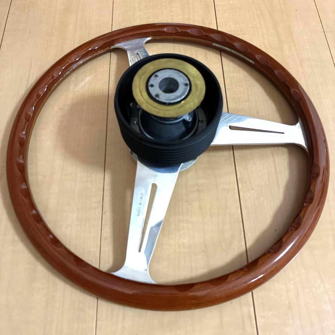 【ビンテージ】ナルディ クラシック　ウッド　ステアリング　36.5cm