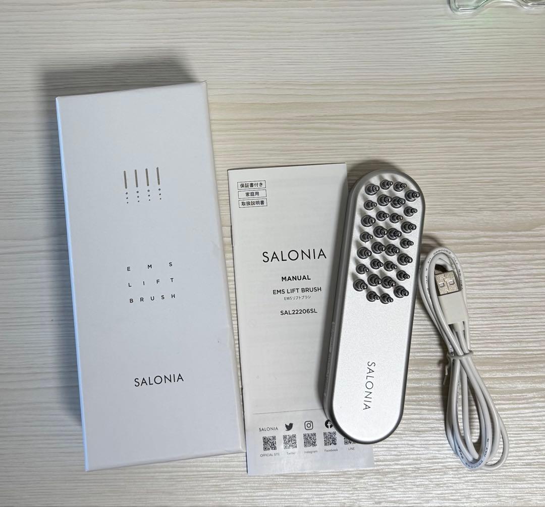 ボディ・フェイスケア SALONIA EMS LIFT BRUSH SAL22206SL SALONIA（サロニア） emsリフトブラシ sal22206sl 美顔器 ems フェイス