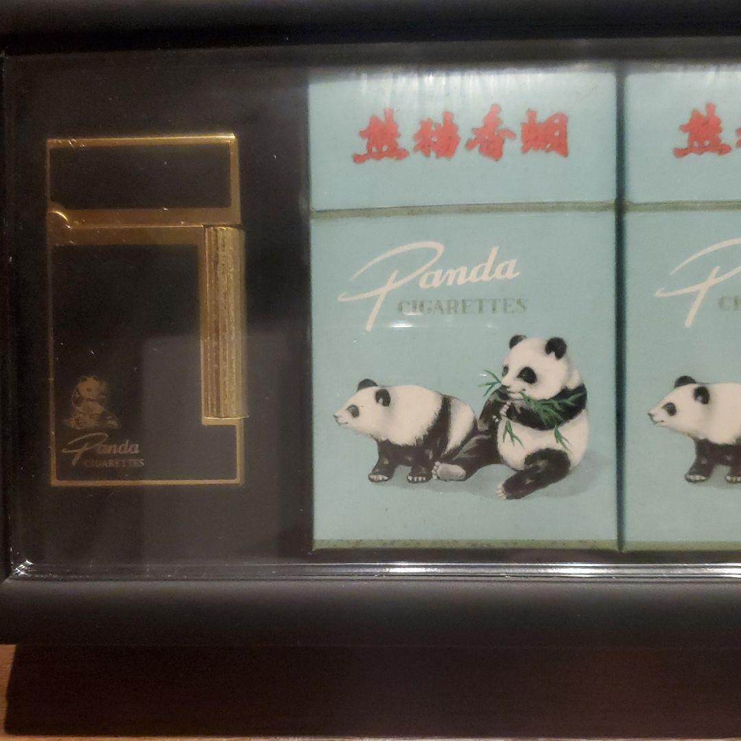 中国タバコ 上海煙草公司 熊猫香煙 ライター 文鎮セット パンダ