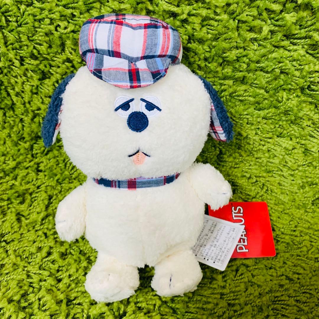 オラフ スヌーピータウン ぬいぐるみ　OLAF ブルーベリーチェック スヌーピー ブルーベリーチェック オラフ S ぬいぐるみ インテリア