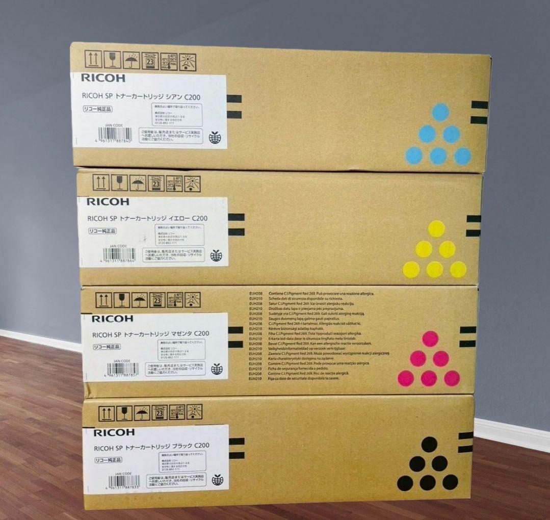 新品未使用 純正品 RICOH SP トナーカートリッジ C200 4色 リコー（RICOH）SP C200 4色トナー｜純正トナーのサンコー