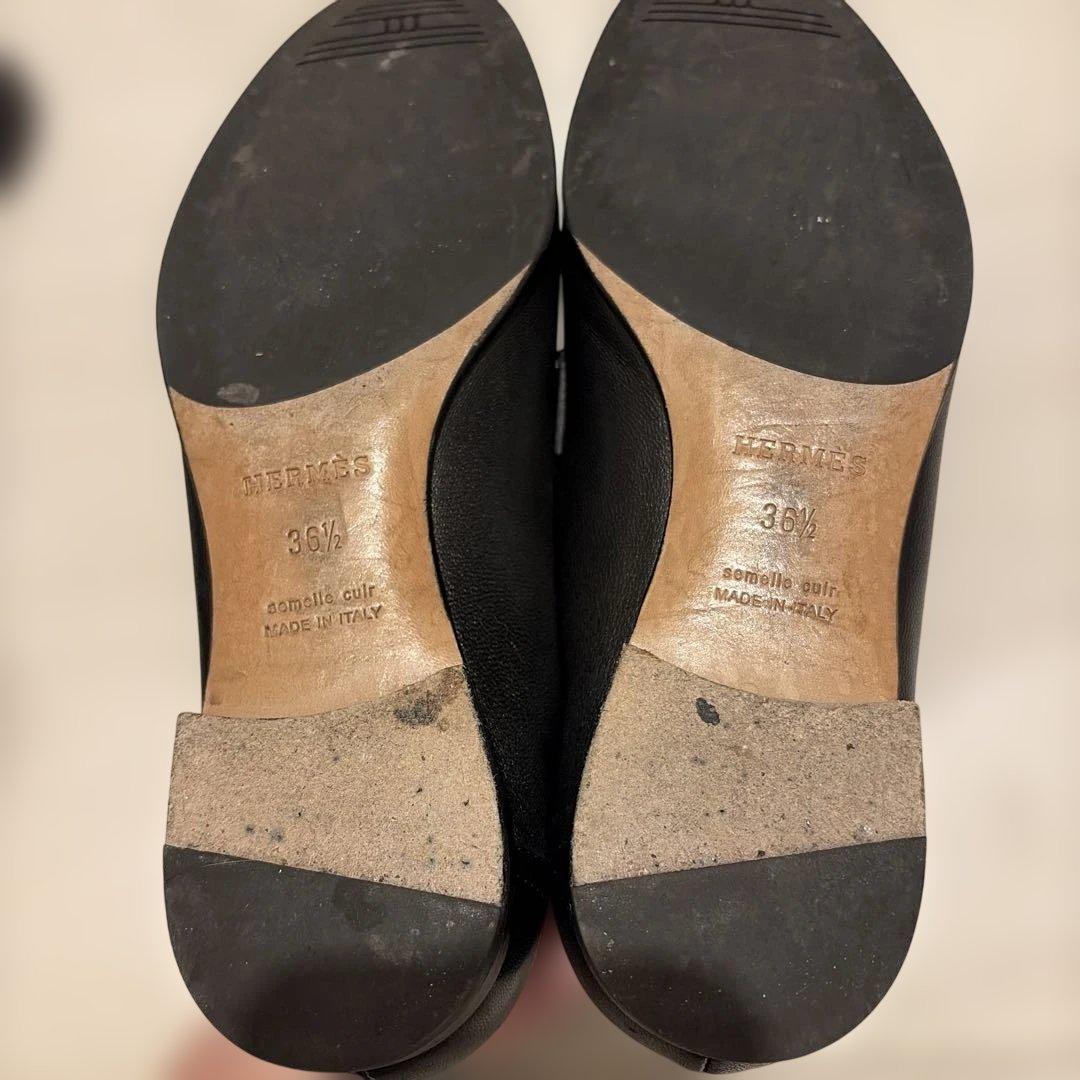 HERMES エルメス 36.5 モカシン《パリ》シルバー金具