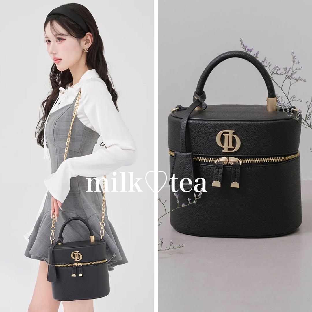 新品未開封 Darich ダーリッチ Dモチーフバニティバッグ ブラック 黒