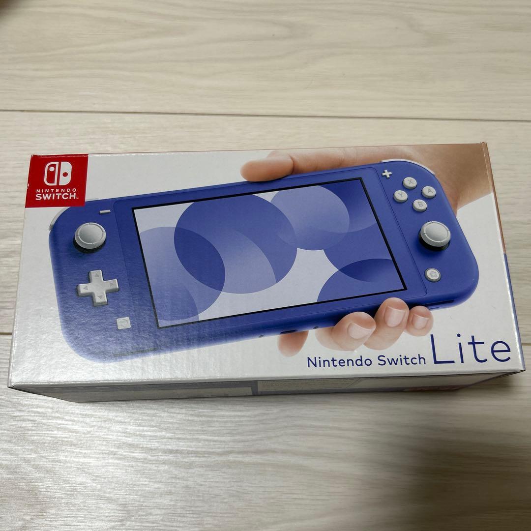 Nintendo Switch Lite ブルー 本体 充電器 箱 ケース - メルカリ