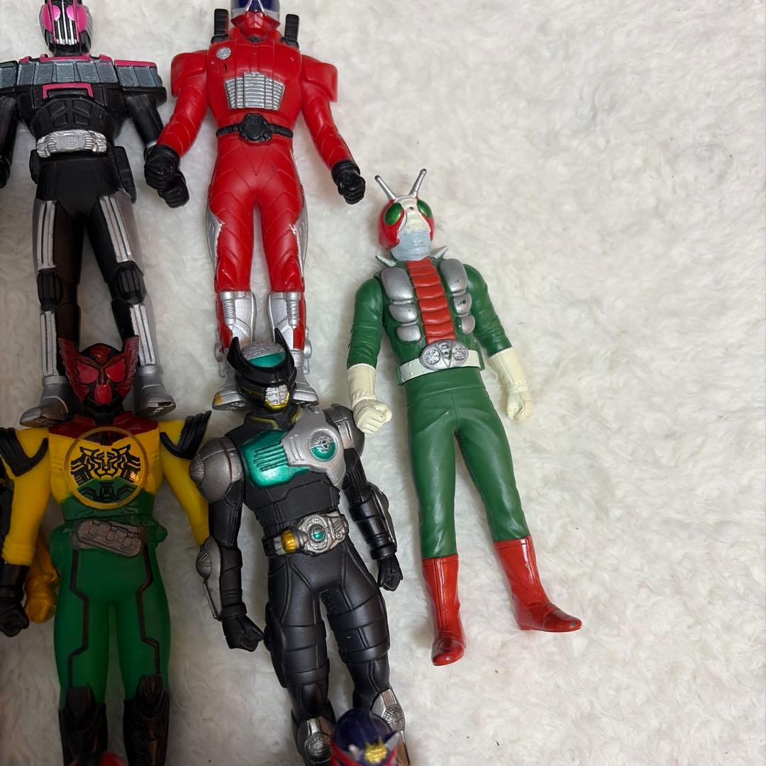 仮面ライダー ソフビフィギュア 18体セット オーズ ディケイド まとめ