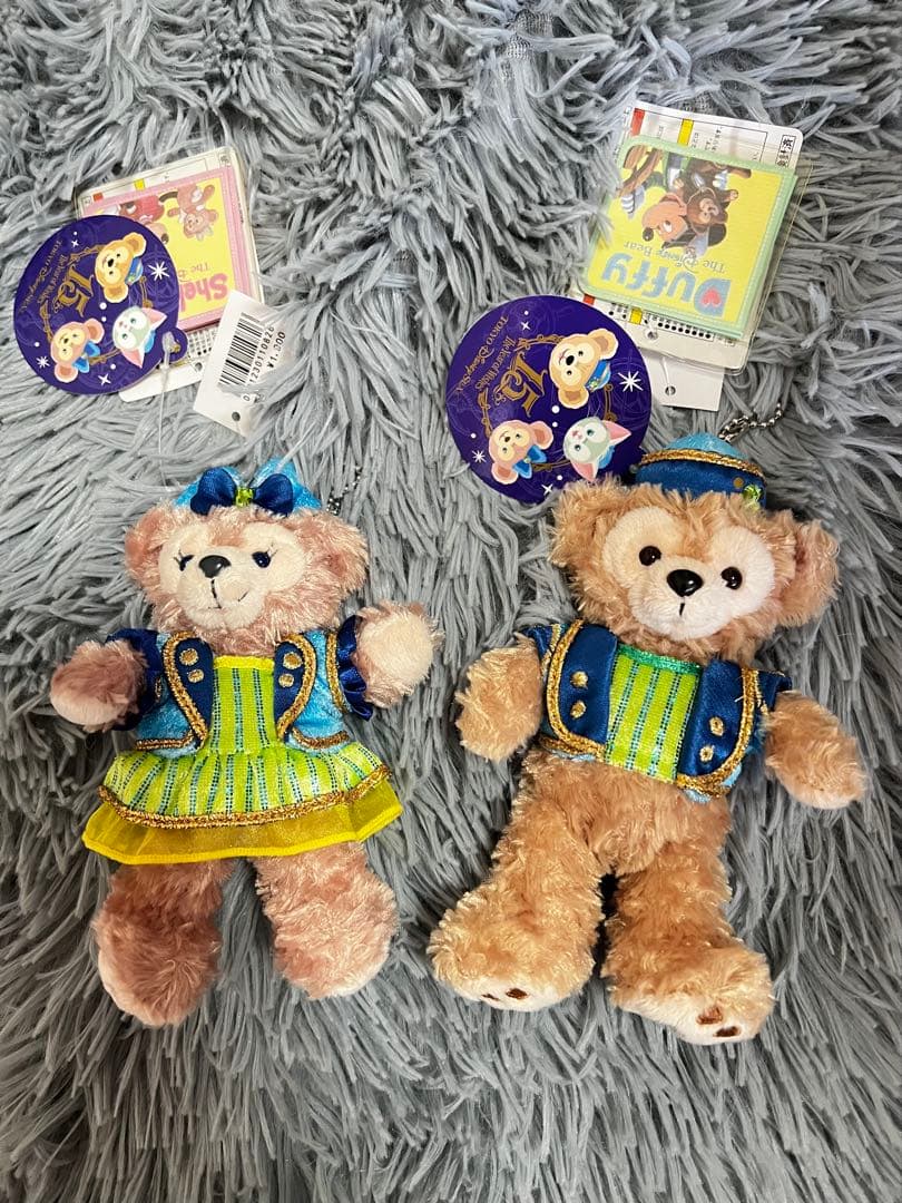 ディズニーシー15周年 ダッフィー＆シェリーメイ ぬいぐるみバッジ