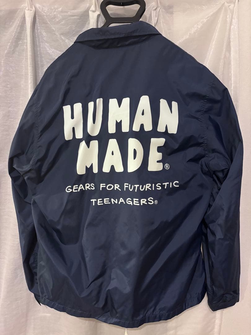 HUMAN MADE ネイビー ナイロンジャケット ハートロゴ - メルカリ