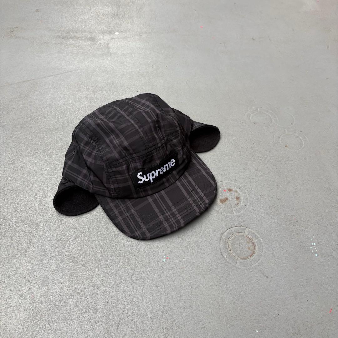 Supreme USA製 マフキャップ　フリース　チェック地　boxlogo Supreme | チェックキャップ - UG.SHAFT