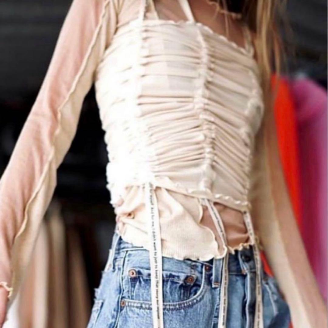 ベースレンジ baserange Hewn Strap Top -Fine