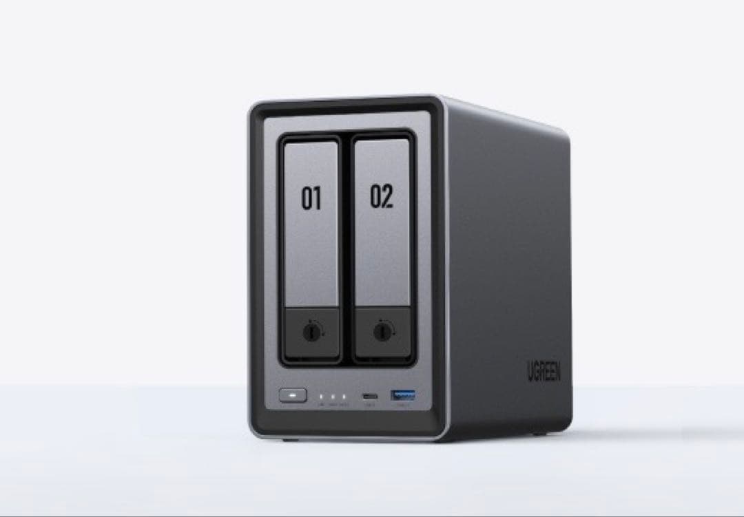 【新品】UGREEN NASync DXP2800 とWD HDD8TB×2 UGREEN NAS 2 ベイ｜76TB大容量と30日間の安心お試し