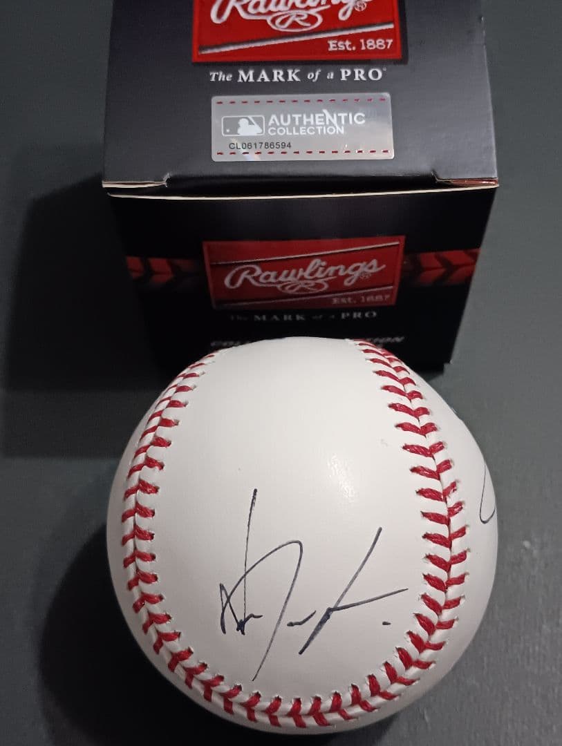 ドジャース 大谷翔平 山本由伸 佐々木朗希 直筆サインボール MLB3選手