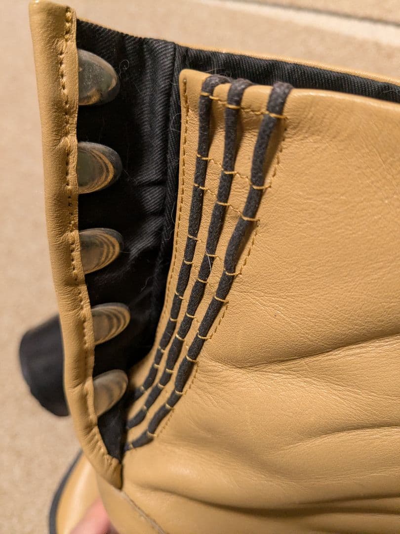 イタリア製 本革 レザー 足袋ブーツ 38 キャメル キャメル イタリア製