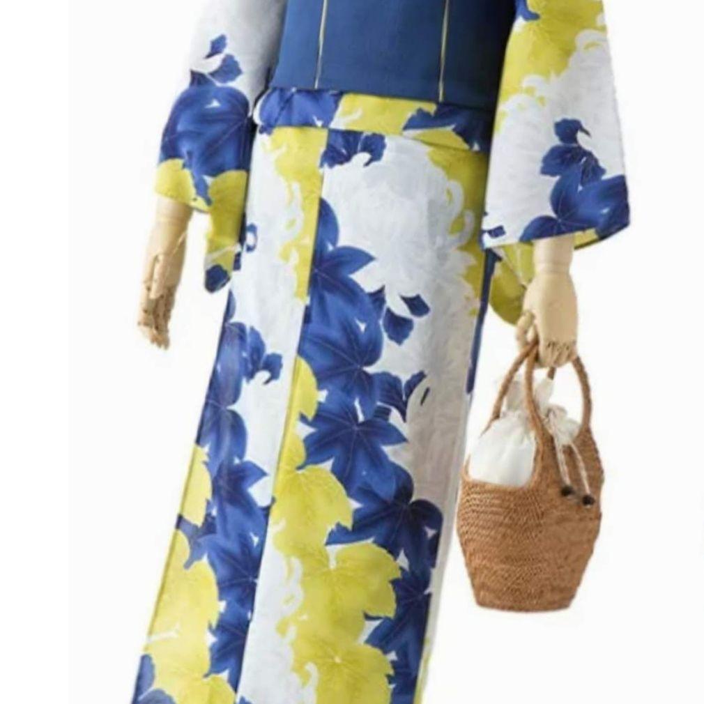 新品 定価￥41800 撫松庵 浴衣 セオアルファ ぶしょうあん 斜め菊