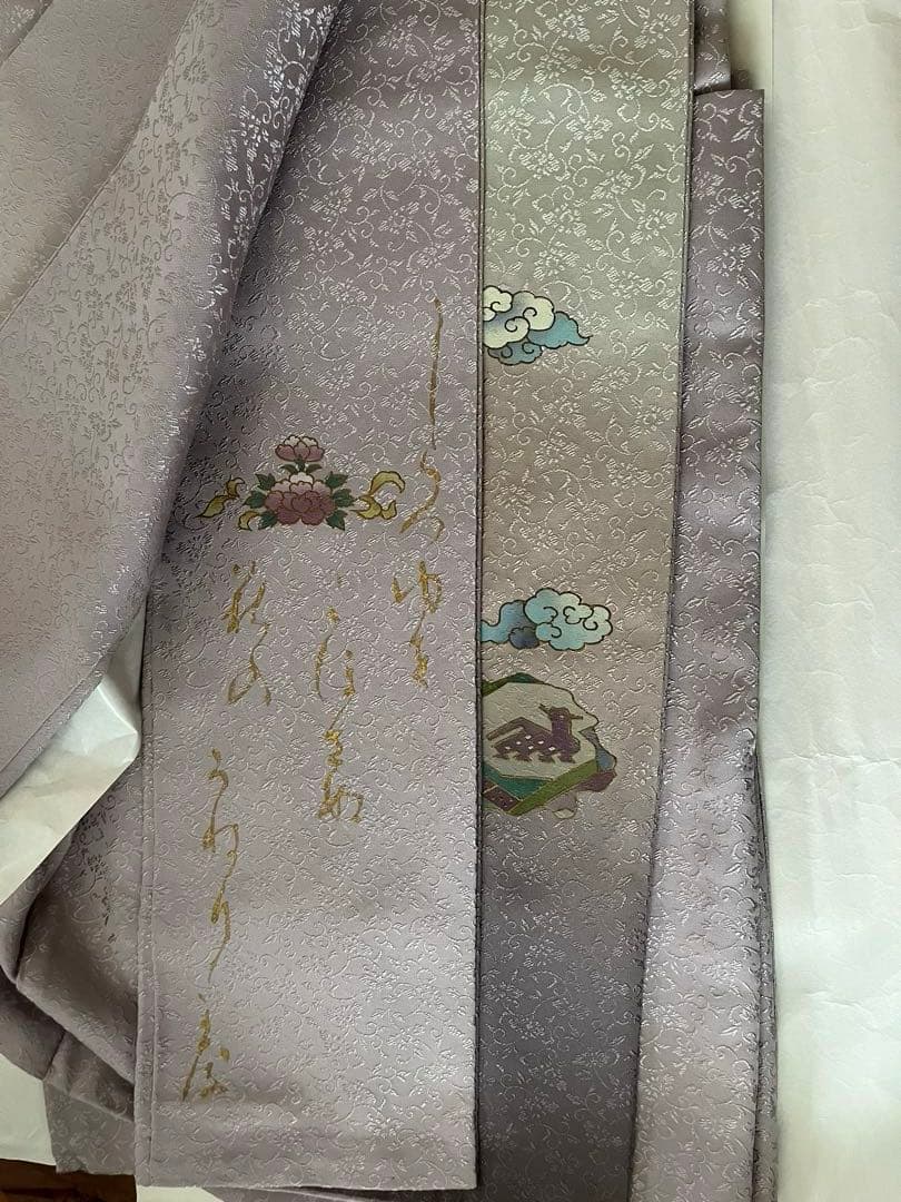 断捨離中！ ☆ 色留袖 薄紫 一つ紋 正絹 裄長め - メルカリ