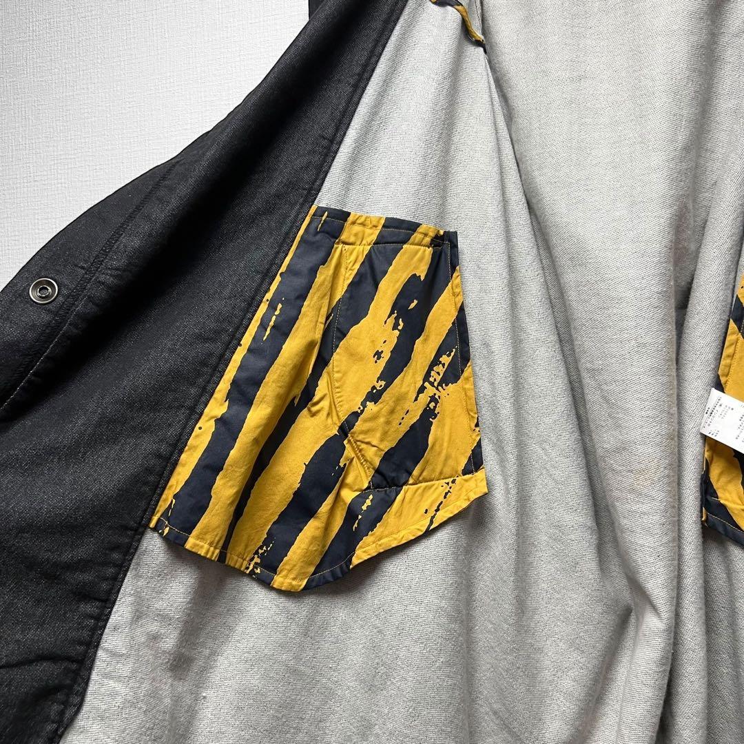 ヴィヴィアンウエストウッド ビッグフード デニム調コート 変形 ロング