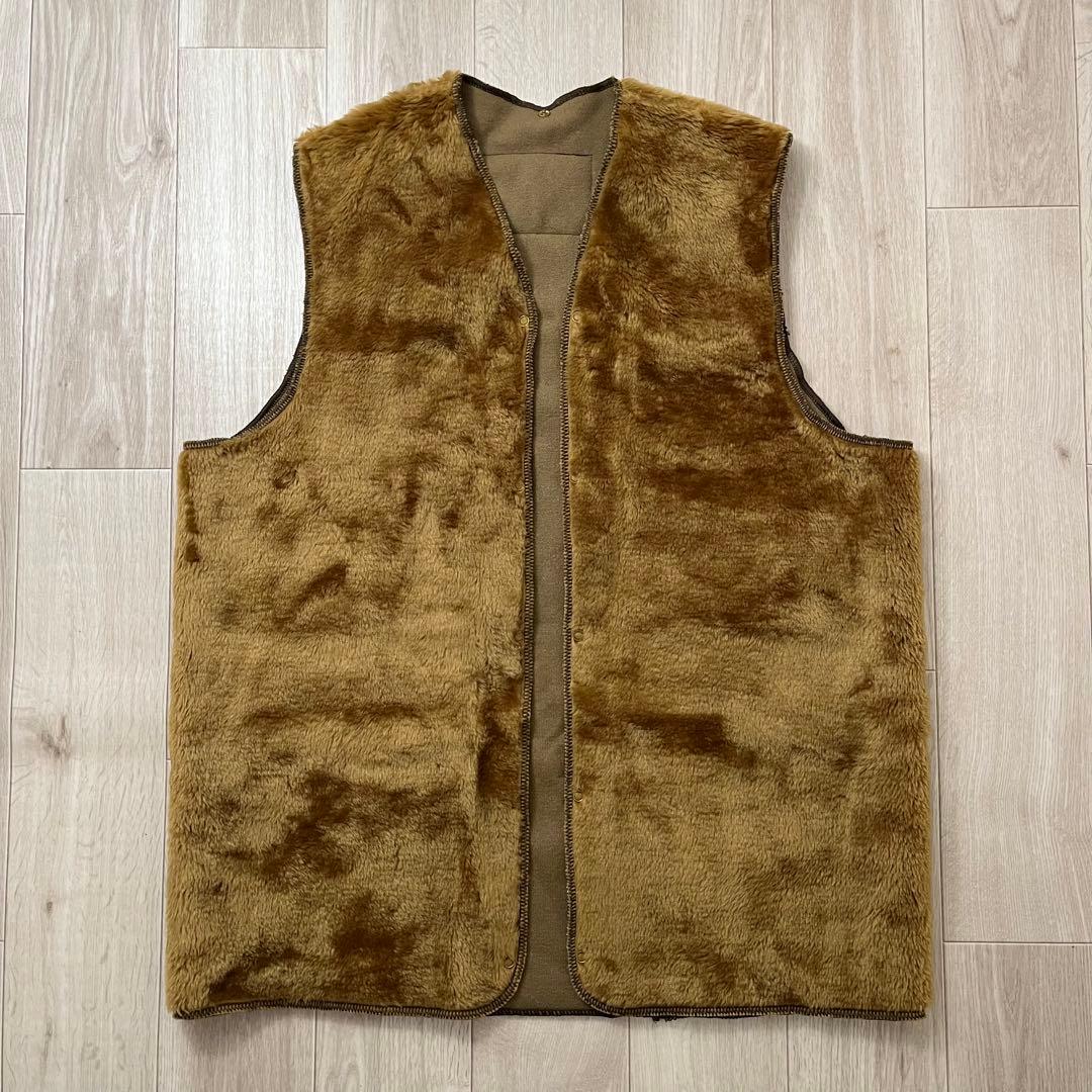 90s Barbour パイルライナー 旧3クラウン 40 ジレ ベスト 英国製