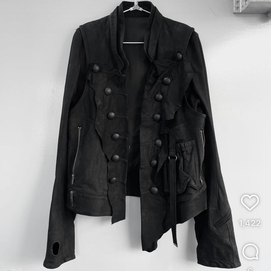 if six was nine 00s アーカイブ レザーベスト サイズ0 00s archive ifsixwasnine leather jilet