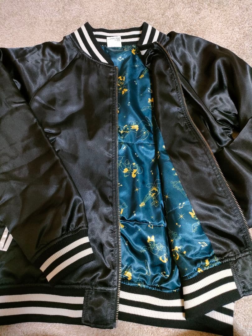 ディズニー刺繍スカジャン 【ミッキー＆フレンズ】ドラムミッキー レア品