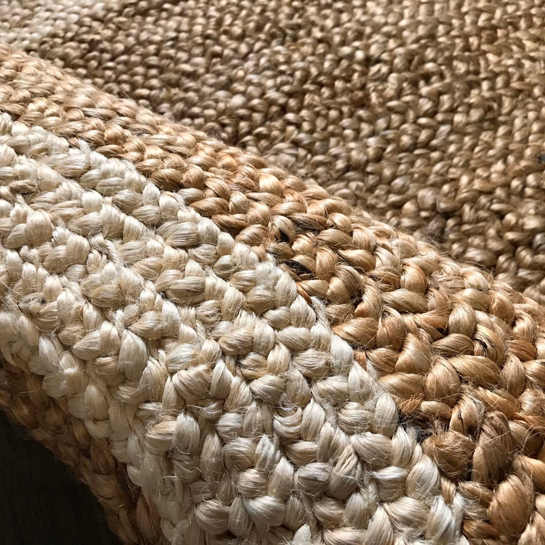 139x204cm ラグ ラグマット 麻 ジュート 夏用 天然素材 アジアンの通販