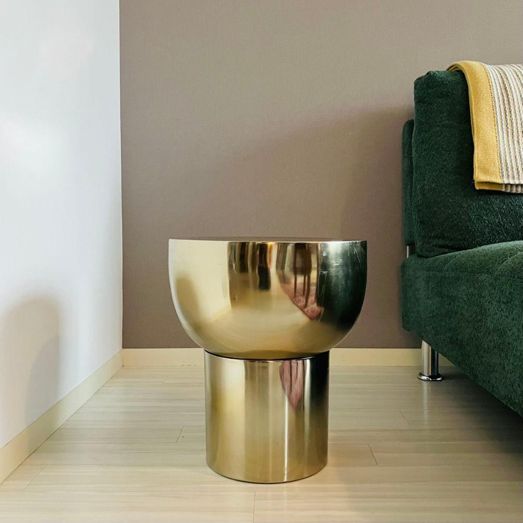 ZARA  ザラホーム サイドテーブル スツール ゴールド ZARA HOME ガラステーブル サイドテーブル ゴールド ザラホーム ロー